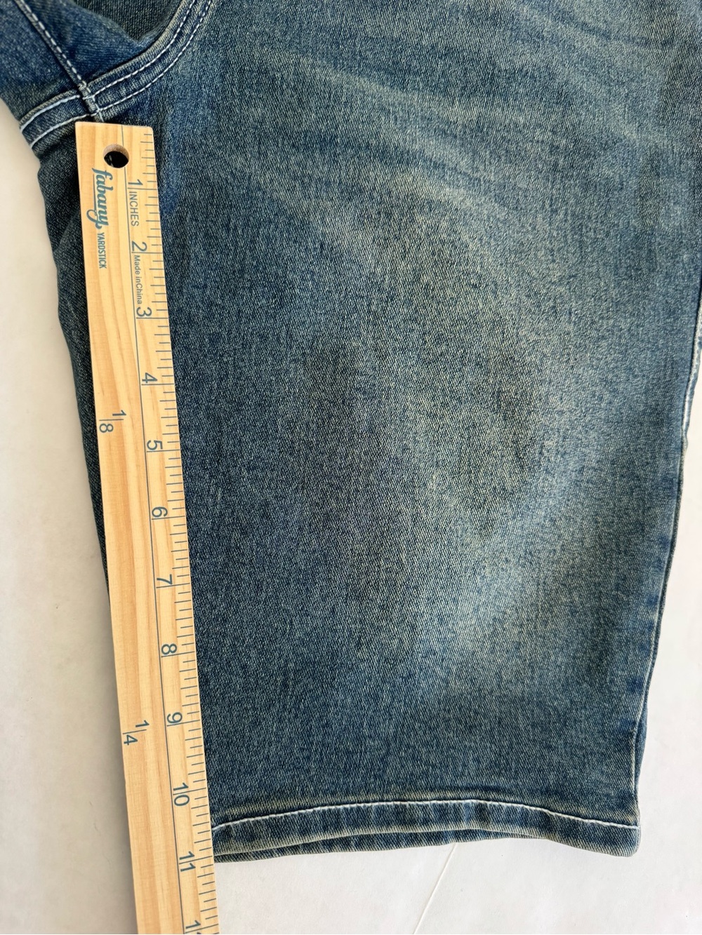 True Religion Ricky Relaxed Straight Denim Shorts 30 Medium Wash Y2K Grunge - Picture 8 of 11